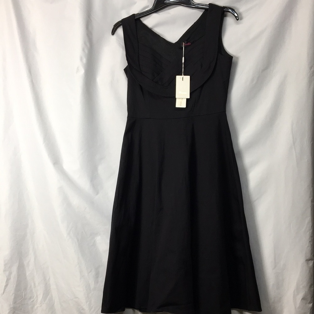 Vianla Women’s Black Vintage Pinup Dress Size S NEW with Tags